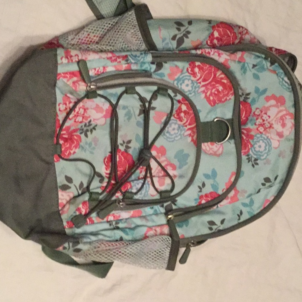 Kids backpack floral three pockets